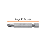 PUNTAS PH2 2" 50MM POR CAJA C/15 PZS IGUALES