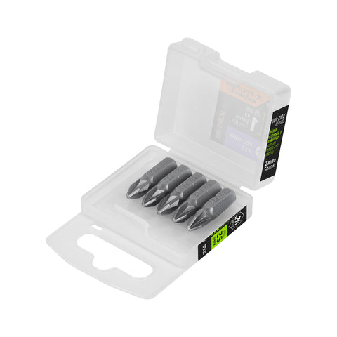 ESTUCHE CON 5 PUNTAS POZIDRIV PZ2 LARGO 1', TRUPER EXPERT