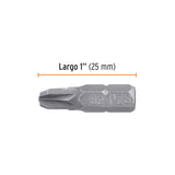ESTUCHE CON 5 PUNTAS POZIDRIV PZ3 LARGO 1', TRUPER EXPERT