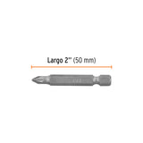 ESTUCHE CON 5 PUNTAS POZIDRIV PZ1 LARGO 2', TRUPER EXPERT