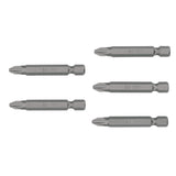 PUNTAS PARA DESARMADOR POZIDRIV, LARGO 2' ESTUCHE C/5PZAS