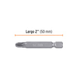 ESTUCHE CON 5 PUNTAS POZIDRIV PZ3 LARGO 2', TRUPER EXPERT