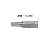 ESTUCHE CON 5 PUNTAS PLANAS DE 5/32' LARGO 1', TRUPER EXPERT