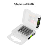 ESTUCHE CON 5 PUNTAS PLANAS DE 5/32' LARGO 1', TRUPER EXPERT