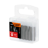 ESTUCHE CON 5 PUNTAS PLANAS DE 9/32' LARGO 1', TRUPER EXPERT