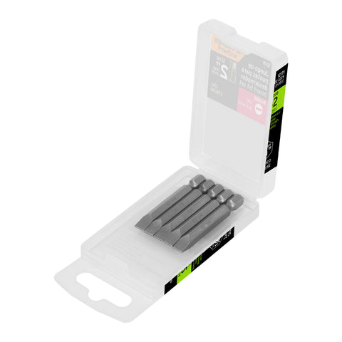 PUNTAS PARA DESARMADOR PLANAS, P31, LARGO2", 5/16" POR PAQUETE C/5 PIEZAS