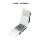 ESTUCHE CON 5 PUNTAS PLANAS 9/32" BLISTER CON 5 PIEZAS