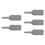 ESTUCHE CON 5 PUNTAS TORX T7 LARGO 1', TRUPER EXPERT