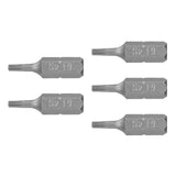 ESTUCHE CON 5 PUNTAS TORX T9 LARGO 1', TRUPER EXPERT
