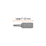 ESTUCHE CON 5 PUNTAS TORX T9 LARGO 1', TRUPER EXPERT