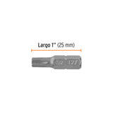 ESTUCHE CON 5 PUNTAS TORX T27 LARGO 1', TRUPER EXPERT