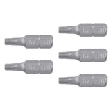 ESTUCHE CON 5 PUNTAS TORX T20 CON SEGURO LARGO 1', EXPERT