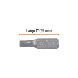 ESTUCHE CON 5 PUNTAS TORX T25 CON SEGURO LARGO 1', EXPERT