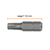 ESTUCHE CON 5 PUNTAS TORX T27 CON SEGURO LARGO 1', EXPERT