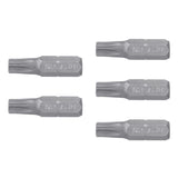 ESTUCHE CON 5 PUNTAS TORX T30 CON SEGURO LARGO 1', EXPERT