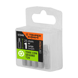 ESTUCHE CON 5 PUNTAS TORX T30 CON SEGURO LARGO 1', EXPERT
