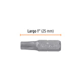 ESTUCHE CON 5 PUNTAS TORX T30 CON SEGURO LARGO 1', EXPERT