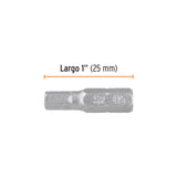 ESTUCHE CON 5 PUNTAS HEXAGONALES DE 5 MM LARGO 1', EXPERT