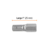 ESTUCHE CON 5 PUNTAS HEXAGONALES DE 8 MM LARGO 1', EXPERT