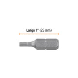 ESTUCHE CON 5 PUNTAS HEXAGONALES DE 3/32MM LARGO 1', EXPERT