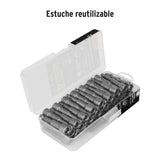 ESTUCHE CON 50 DADOS MAGNITICOS DE 3/8' LARGO 2', EXPERT