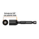 ESTUCHE CON 4 DADOS MAGNITICOS DE IMPACTO 3/8' LARGO 2-1/2'