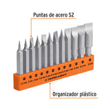 JUEGO DE 12 PUNTAS PLANAS MM COMBINADAS LARGO 2', EXPERT