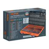 JGO PROFESIONAL DE PUNTAS Y DADOS CON PUNTA P/MICANICA 150PZ