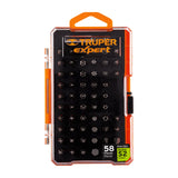 JUEGO DE PUNTAS MIXTAS 1" 58 PIEZAS