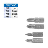 JUEGO DE 7 PUNTAS DE CRUZ COMBINADAS LARGO 1', EXPERT