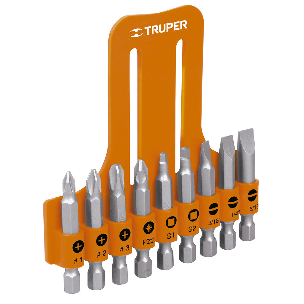 JGO D/PUNTAS VARIAS P/DESARMADOR 2' 9PZS