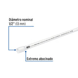 TUBO DE 3M PVC DE 1/2" HIDRAULICO RD 21"