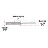 R-612B REMACHES CON ESPIGA