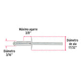 R-66LF-B REMACHES CON ESPIGA