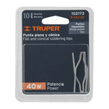 JUEGO DE 2 PUNTAS PARA CAUTMN TIPO PISTOLA CAU-50, TRUPER
