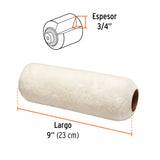 FELPA PARA RODILLO, 9 X 3/4, SUPERFICIES RUGOSAS, EXPERT