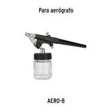 JUEGO DE 2 VASOS DE 15 ML Y ADAPTADOR PARA AERSGRAFO AERO-8