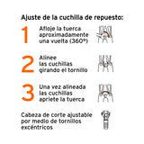 CUCHILLAS DE REPUESTO PARA CORTAPERNOS 18', TRUPER