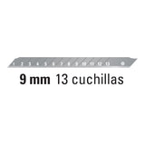 ESTUCHE CON 10 CUCHILLAS SK2 DE 9 MM PARA CUTTER, EXPERT