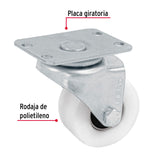 RODAJA POLIETILENO 2' PISADA 25MM RUEDA CON BALERO