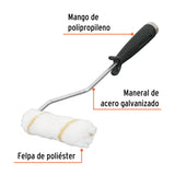 MINI RODILLO PARA PINTAR, FELPA 4', DE NYLON