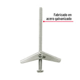 CAJA CON 100 SUJETADORES TIPO MARIPOSA DE 3/16" X3", FIERO