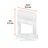 BOLSA CON 100 ANCLAS DE 1MM, PARA NIVELACION DE AZULEJOS