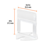 BOLSA CON 100 ANCLAS DE 1.5 MM, PARA NIVELACION DE AZULEJOS