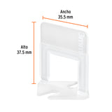 BOLSA CON 100 ANCLAS DE 3MM PARA NIVELACION DE AZULEJOS