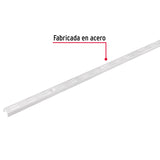 CREMALLERA DOBLE BLANCA PARA MINSULAS PLANAS, 1M, FIERO