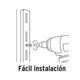 CREMALLERA SENCILLA BLANCA PARA MINSULAS PLANAS, 1M, FIERO