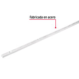 CREMALLERA SENCILLA BLANCA PARA MINSULAS PLANAS, 1M, FIERO