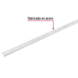 CREMALLERA DOBLE BLANCA PARA MINSULAS PLANAS, 1.5M, FIERO