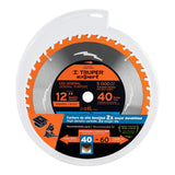 DISCO SIERRA 12' PARA MADERA, 40 DIENTES CENTRO 1', EXPERT